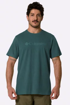 Camiseta Columbia Masculina Basic Logo II Branded Shadow Verde