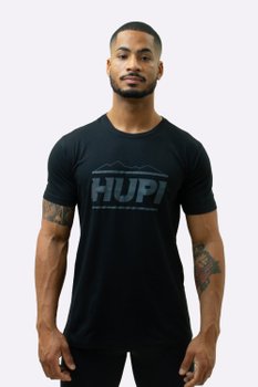 Camiseta Casual HUPI Mountains Preto