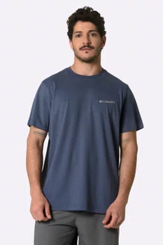 Camiseta Columbia Masculina Basic Azul