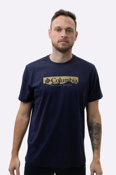Camiseta Columbia CSC Box Treeline Masculina Azul