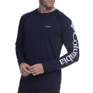 Camiseta Columbia Masculina Aurora Manga Longa Preto