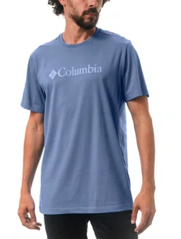 Camiseta Columbia Masculina Basic Logo II Branded Shadow Azul