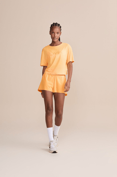 Camiseta Cropped Comfort Laranja