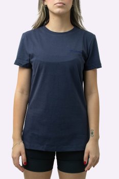 Camiseta  Feminina Columbia Basica Bordado Azul