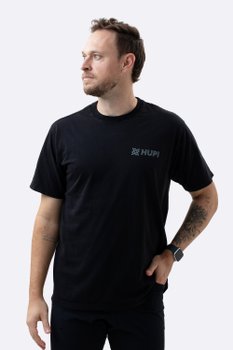Camiseta HUPI Casual Preta Institucional