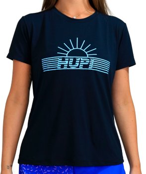 Camiseta HUPI Sunrise Babylook Feminina Manga Curta Preta