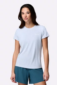 Camiseta Manga Curta Columbia Feminina Zero Rules Light Cinza Claro