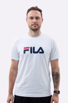 Camiseta Masc. Fila Regular Letter Premium Branca