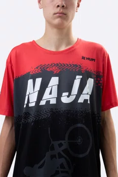 Camiseta Masculina HUPI Bike Naja Preto/Vermelho
