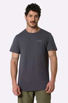 Camiseta Columbia Masculina Neblina Cinza