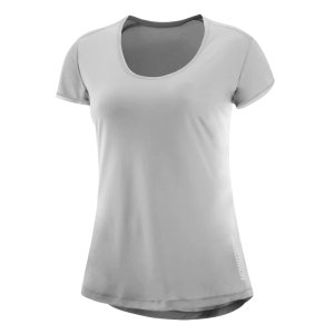 Camiseta Salomon XA Lite Training Tee Feminina Cinza Camiseta Salomon XA Lite Training Tee Feminina Cinza