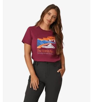Camiseta The North Face Places We Love Tee Vinho Feminino