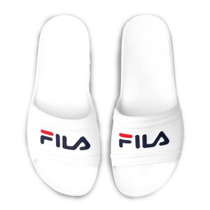 Chinelo Fila Sleek Slide Masculino Branco e Vermelho