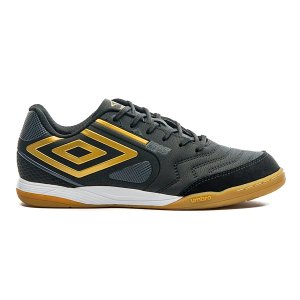 Chuteira Umbro Futsal Pro 5 Bump Club Masculino Preto e Dourado