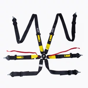 Cinto de 6 Pontos HUPI Racing SPRINT Preto