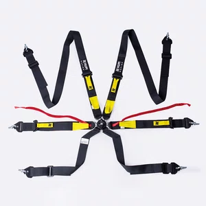 Cinto de 6 Pontos HUPI Racing SPRINT Preto