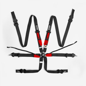 Cinto de 6 Pontos HUPI Racing HOM Preto