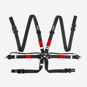 Cinto de 6 Pontos HUPI Racing SPRINT Preto