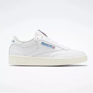 Tênis Reebok Club C 85 Masculino Branco e azul