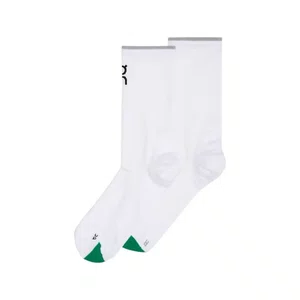 Meia On Elite Run Sock High Branco e Verde