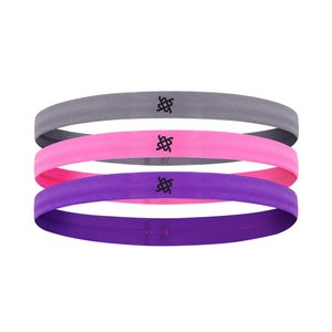 Faixa de Cabelo HUPI Kit 03 Cinza Pink Roxo Faixa de Cabelo HUPI Kit 03 Cinza Pink Roxo