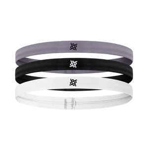 Faixa de Cabelo HUPI Kit 03 Cinza Preto Branco Faixa de Cabelo HUPI Kit 03 Cinza Preto Branco