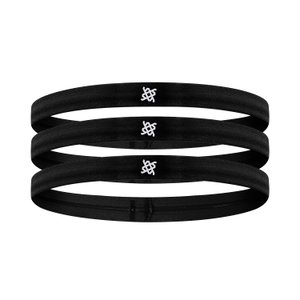 Faixa de Cabelo HUPI Kit 03 Faixas Preto Faixa de Cabelo HUPI Kit 03 Faixas Preto