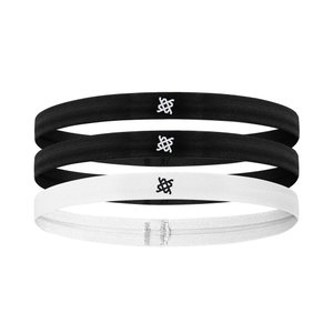 Faixa de Cabelo HUPI Kit 03 Preto Preto Branco Faixa de Cabelo HUPI Kit 03 Preto Preto Branco