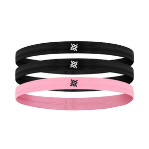 Faixa de Cabelo HUPI Kit 03 Preto Preto Rosa Faixa de Cabelo HUPI Kit 03 Preto Preto Rosa