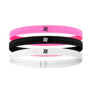 Faixa de Cabelo HUPI KIT 03 Pink/Preto/Branco Faixa de Cabelo HUPI KIT 03 Pink/Preto/Branco