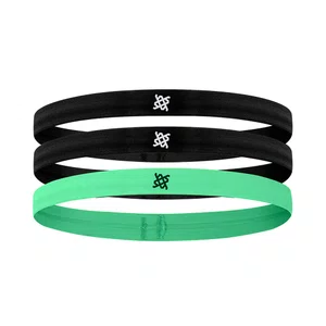 Faixa de Cabelo HUPI Kit 03 Preto/ Preto/ Verde