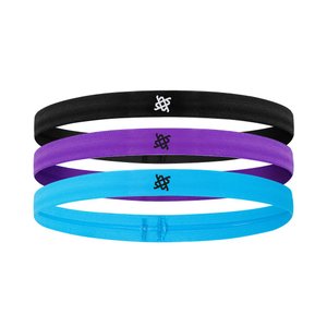 Faixa de Cabelo HUPI Kit 03 Preto Roxo Azul Faixa de Cabelo HUPI Kit 03 Preto Roxo Azul