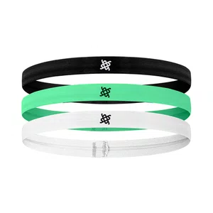 Faixa de Cabelo HUPI Kit 03 Verde/ Branco/ Preto