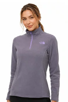 Fleece Feminino The North Face Glacier 1/4 Zip Roxo