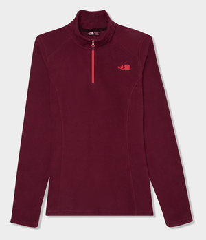 Fleece The North Face Feminino Glacier 1/4 Vinho Fleece The North Face Feminino Glacier 1/4 Vinho