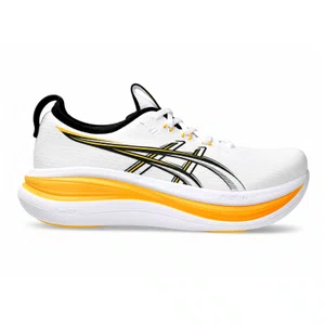 Tênis ASICS GEL-Nimbus 28 Masculino Branco e Laranja