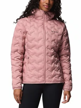 Jaqueta Columbia Delta Ridge II Down Hooded Feminina Rosa