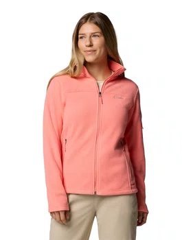 Jaqueta Fleece Columbia Feminina Fast Trek II Coral Jaqueta Fleece Columbia Feminina Fast Trek II Coral