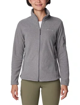 Jaqueta Fleece Columbia Feminina Fast Trek II Cinza Claro Jaqueta Fleece Columbia Feminina Fast Trek II Cinza Claro
