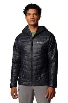 Jaqueta Columbia Masculina Platinum Peak com Capuz Preta