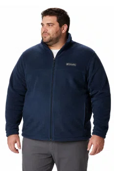 Jaqueta Columbia Masculina Steens Mountain Full Zip 2.0 Plus Size Azul Marinho