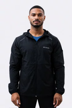 Jaqueta Columbia Tech Nylon Hoodie Preta