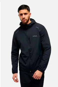 Jaqueta Columbia Tech Nylon Hoodie Preta