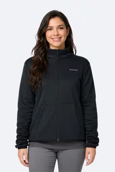 Jaqueta Fleece Columbia Feminina Hike Tech Preta