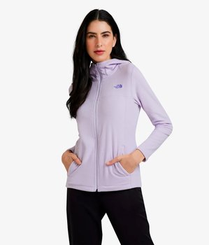 Jaqueta Fleece The North Face TKA Glacier Hoodie Feminino Lilás