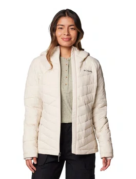 Jaqueta Columbia Feminina Joy Peak II com Capuz Creme