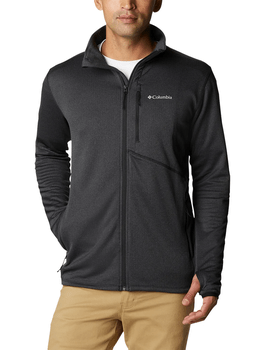 Jaqueta Fleece Columbia Masculina Park View Cinza