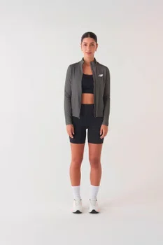 Jaqueta Performance Feminina Chumbo