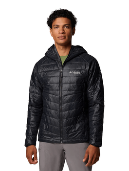 Jaqueta Columbia Masculina Platinum Peak com Capuz Preta