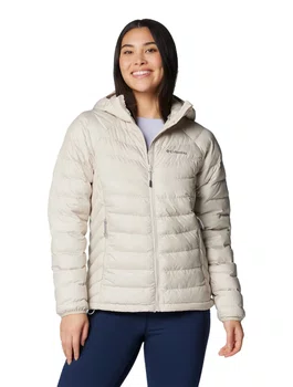 Jaqueta Columbia Powder Lite com Capuz Feminina Creme